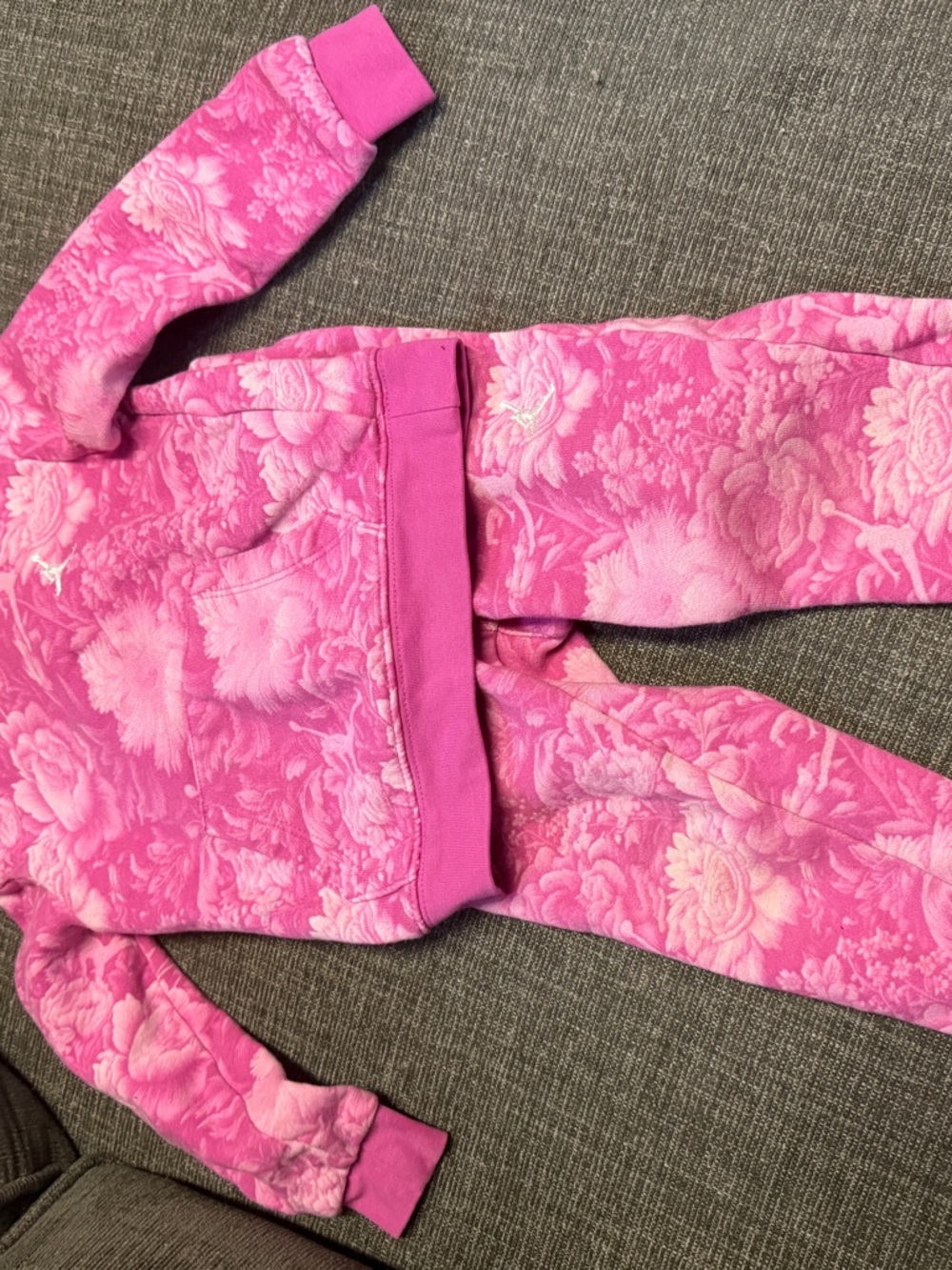 Nike Pink Floral Kids Jogger Set